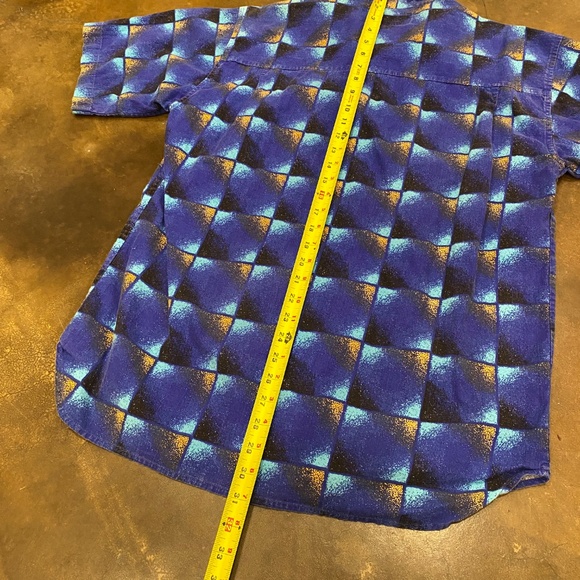 VTG 90s Shah Safari Vibrant Short Sleeve Button Up Shirt - Picture 7 of 7
